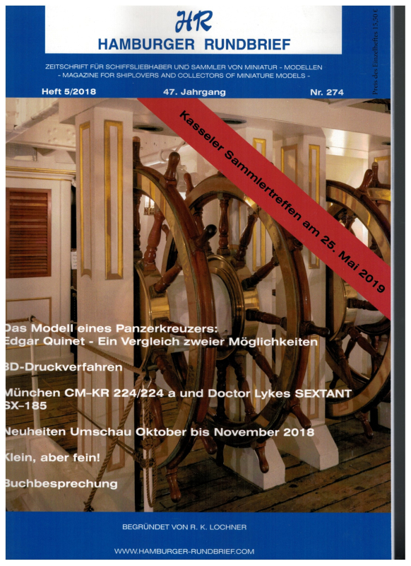Nr. 274 Heft 5-2018 47. Jahrgang; Hamburger Rundbrief (1 St.)